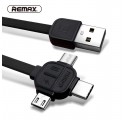 KABEL USB REMAX RC-066th 3w1 CZARNY
