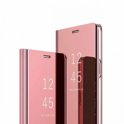 CASE BOOK CLEAR VIEW pour HUAWEI P SMART 2019 ROSE