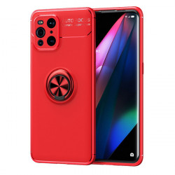 CASE 3w1 KICKSTAND pour OPPO FIND X3 / X3 PRO ROUGE