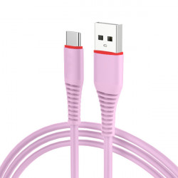 CABLE USB TYPE C QUICK CHARGE ROSE